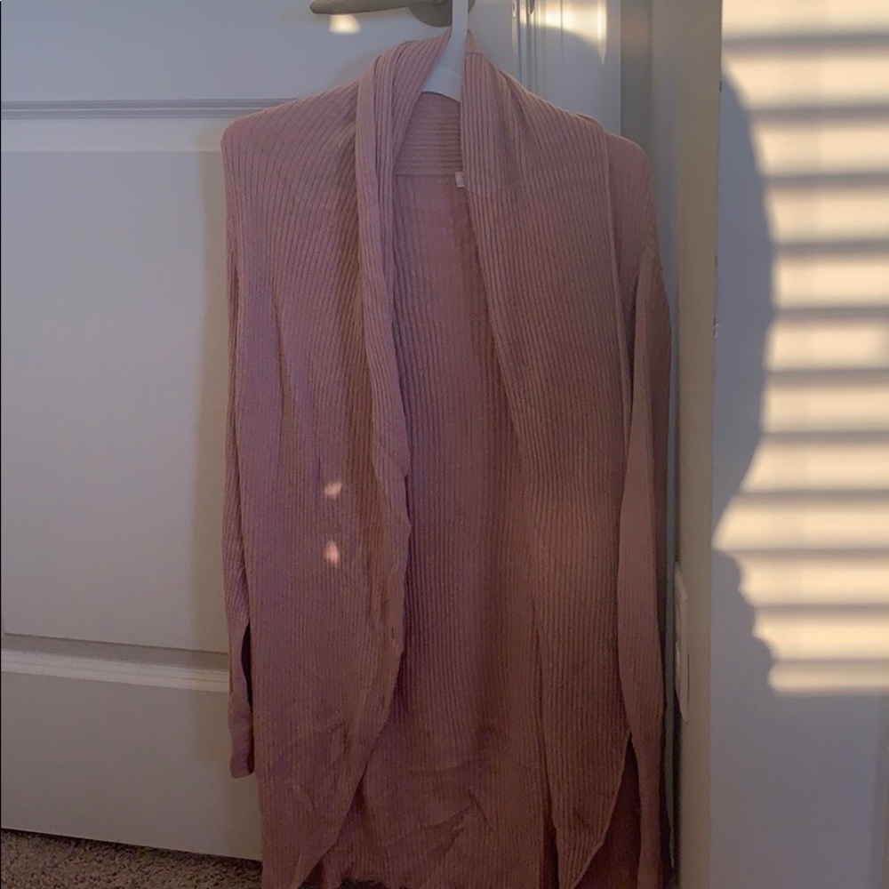 Leith ribbed shawl cocoon cardigan - worn once